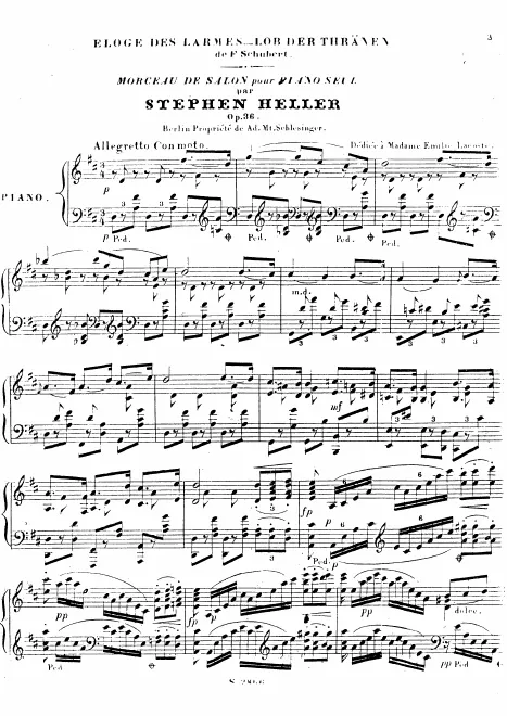 First page of Morceau de salon