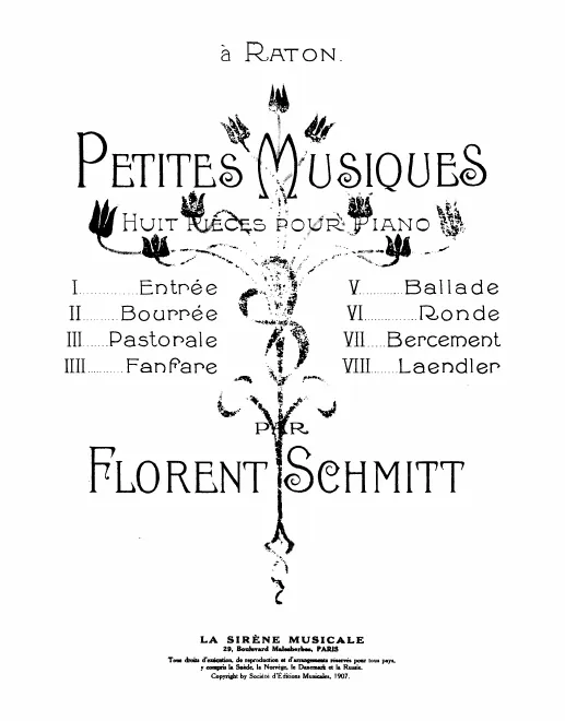 First page of Petites musiques
