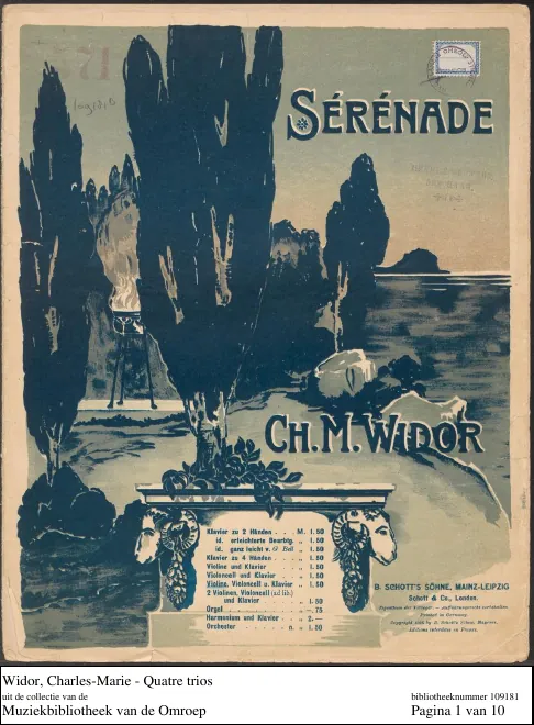 First page of Quatre Pièces en Trio