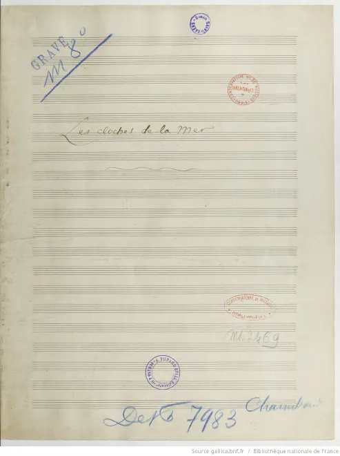 First page of Les cloches de la mer