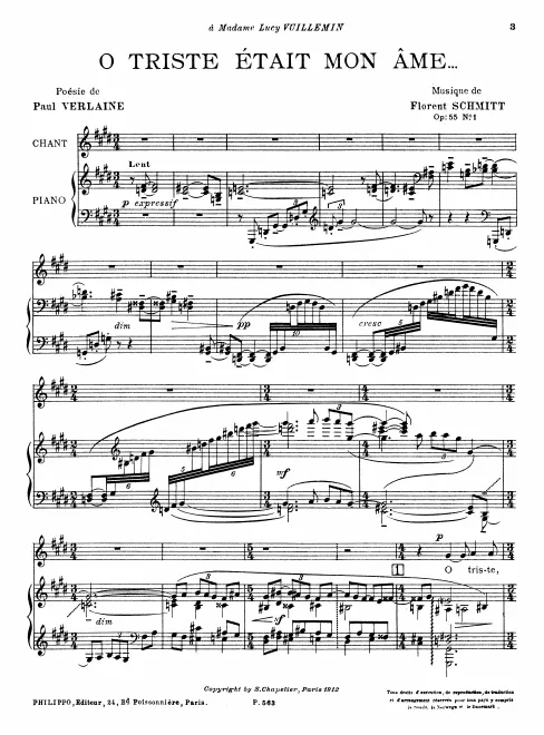First page of 2 Chansons