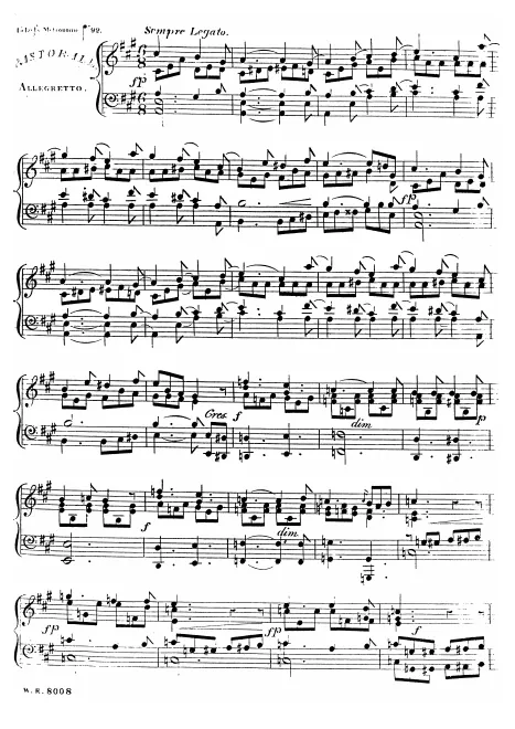 First page of Rondo pastorale
