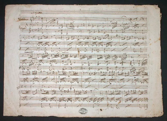 First page of Larghetto and Allegro