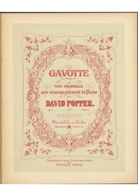 First page of Gavotte