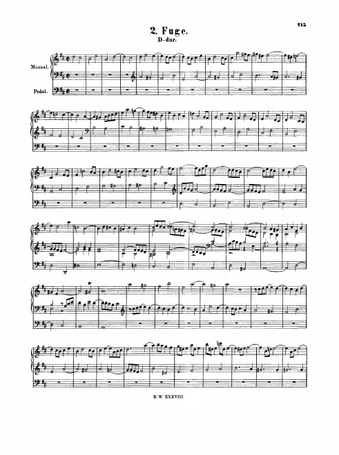 First page of Fugue