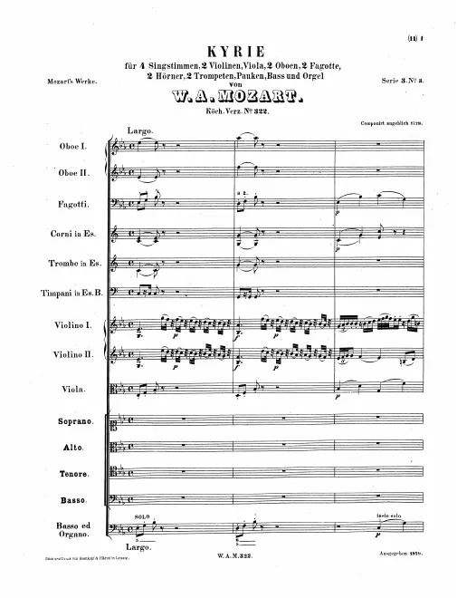 First page of Kyrie