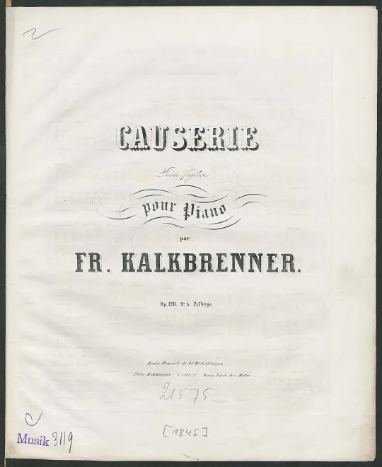 First page of Causerie de jeune fille