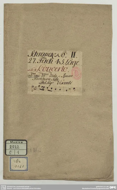 First page of Violin Concerto in G major