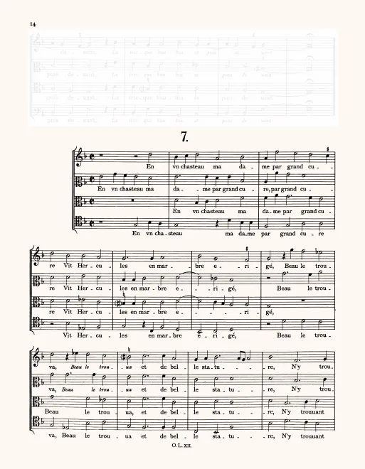 First page of En un chateau