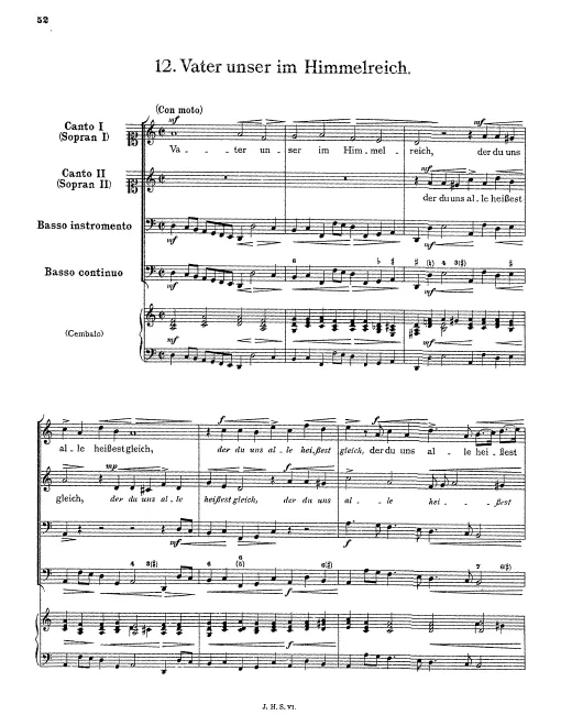 First page of Vater unser im Himmelreich