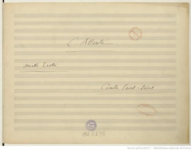 First page of L'attente