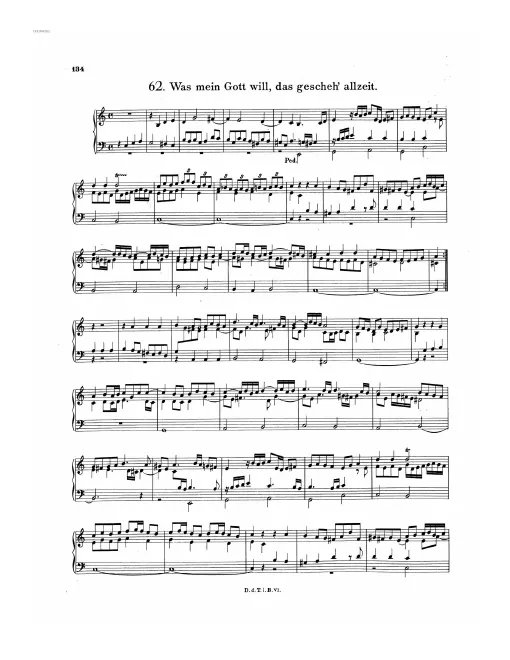 First page of Was mein Gott will, das geschah' allzeit
