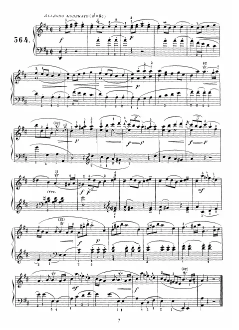 First page of Keyboard Sonata in D major