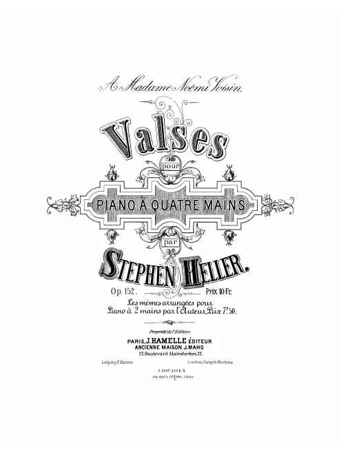 First page of Valses