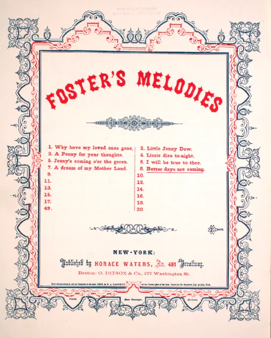 First page of Better Times Are Coming