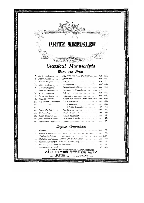First page of Scherzo in the Style of Dittersdorf