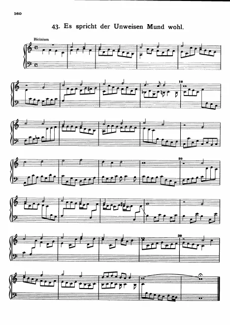First page of Es spricht der Unweisen Mund wohl