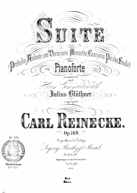 First page of Suite für Pianoforte