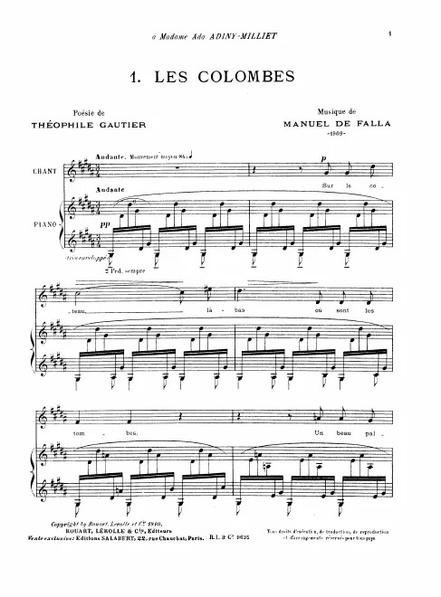 First page of 3 Mélodies