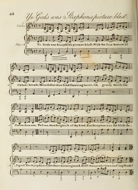 First page of Ye Gods! was Strephon's picture blest