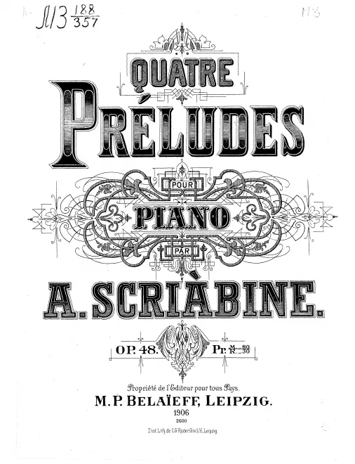First page of 4 Preludes