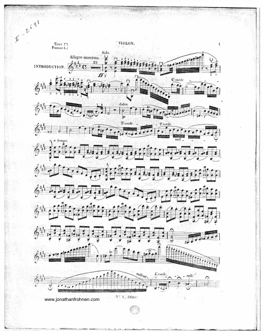 First page of Grand caprice fantastique