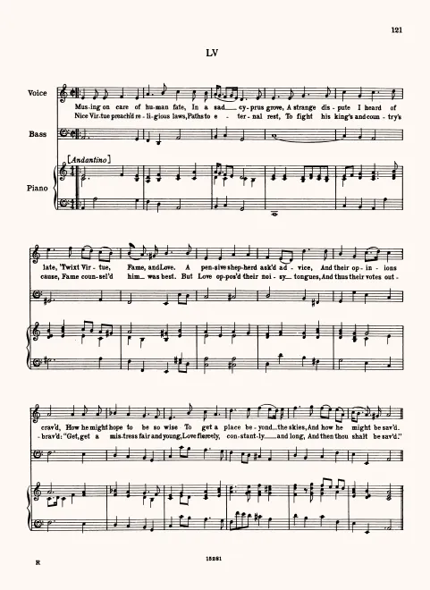 First page of Musing on Cares of Human Fate