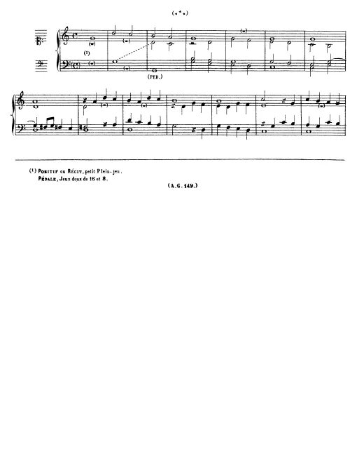 First page of Untitled Organ work in G mixolydian