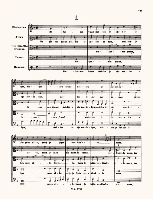 First page of Susannen frumb