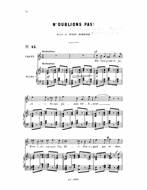 First page of N'oublions pas!
