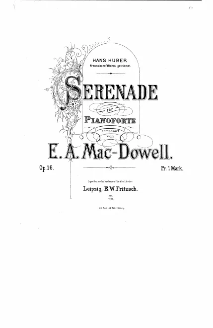 First page of Serenade