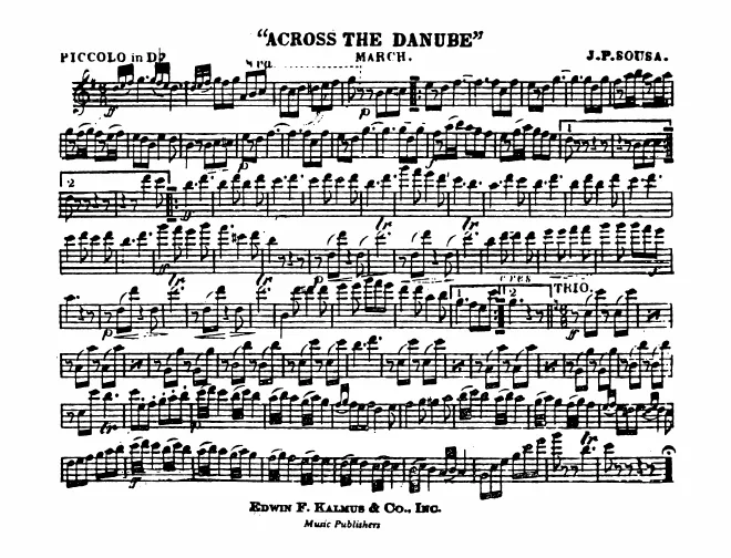 First page of Across the Danube