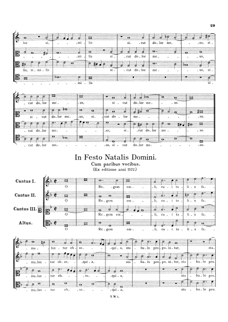 First page of O Regem cæli