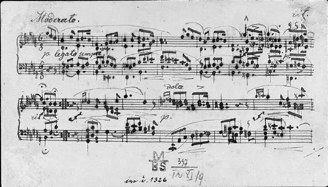 First page of Album Leaf in B major, JB 1:20