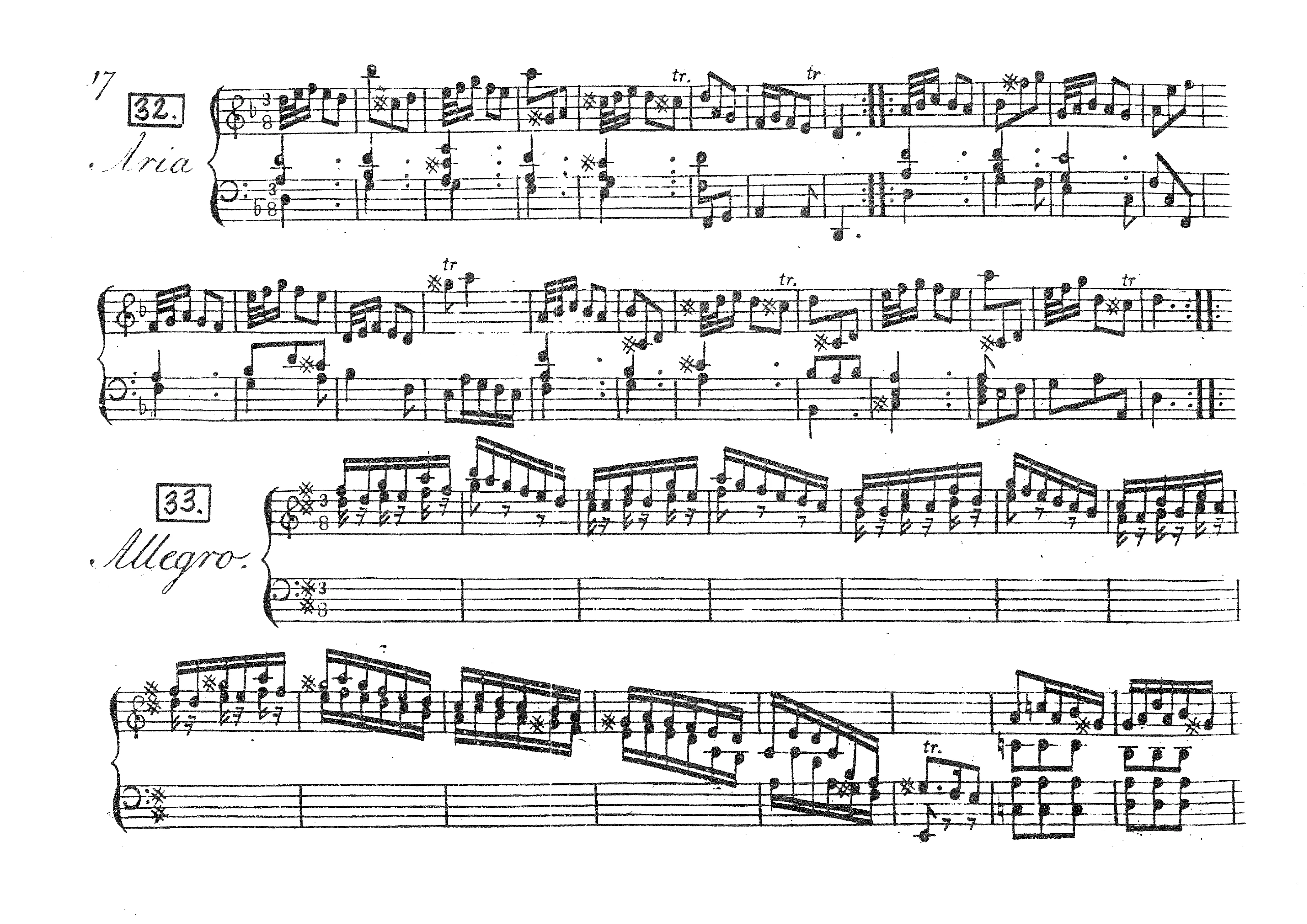 First page of Keyboard Sonata in D major