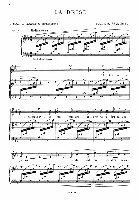 First page of La brise