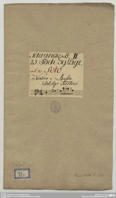 First page of Violin Sonata in E major