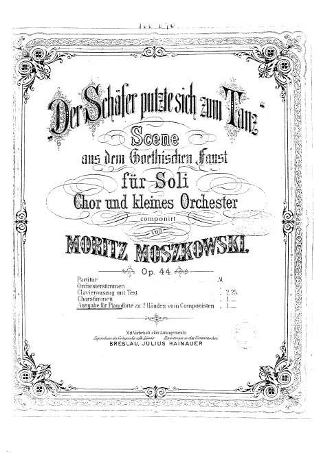 First page of Der Schäfer putzte sich zum Tanz