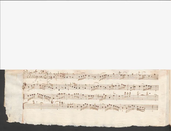 First page of Baryton Trio in G major