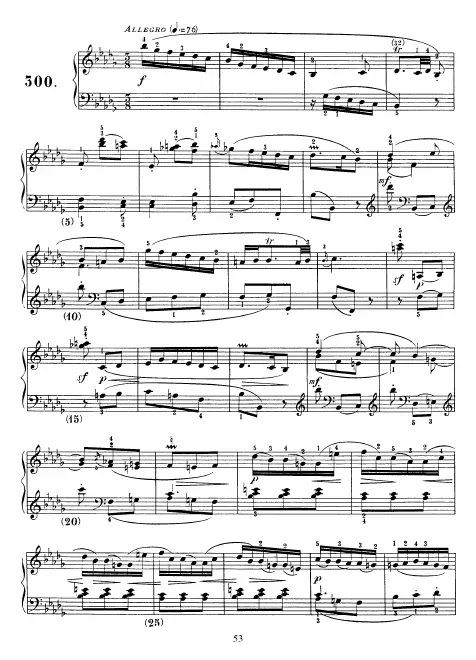 First page of Keyboard Sonata in B-flat minor