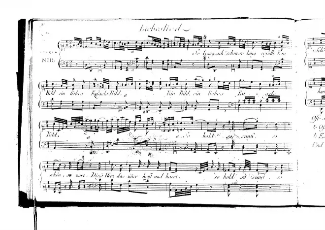 First page of Liebeslied