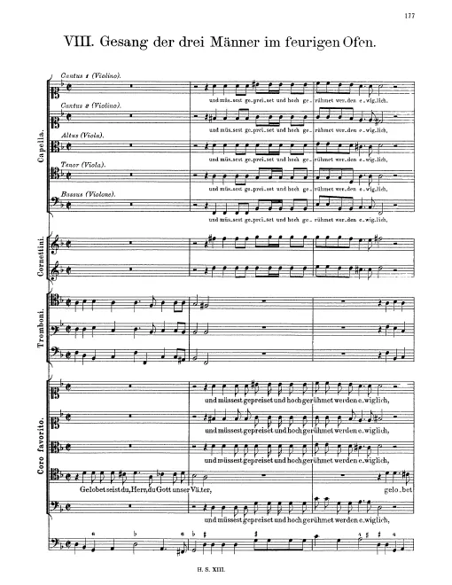 First page of Gesang der dreyer Menner im feurig Ofen