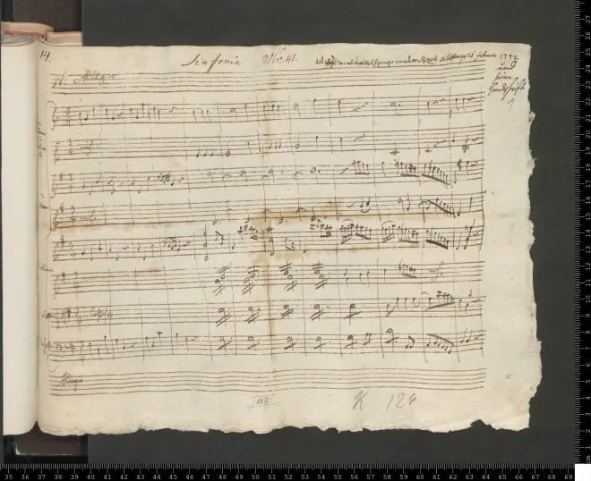 First page of Symphony No.15