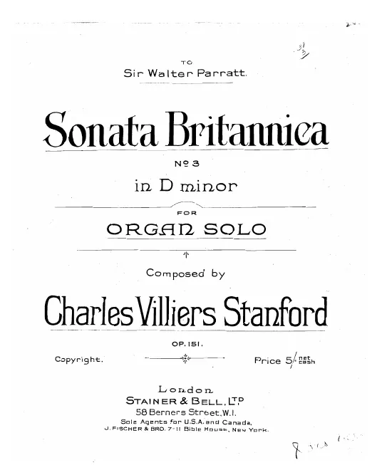 First page of Sonata No.3 in D minor