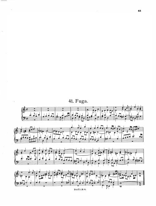 First page of Fugue in G major