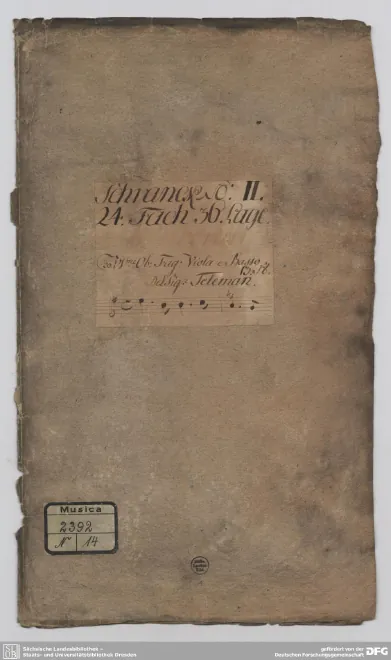 First page of Suite in E minor