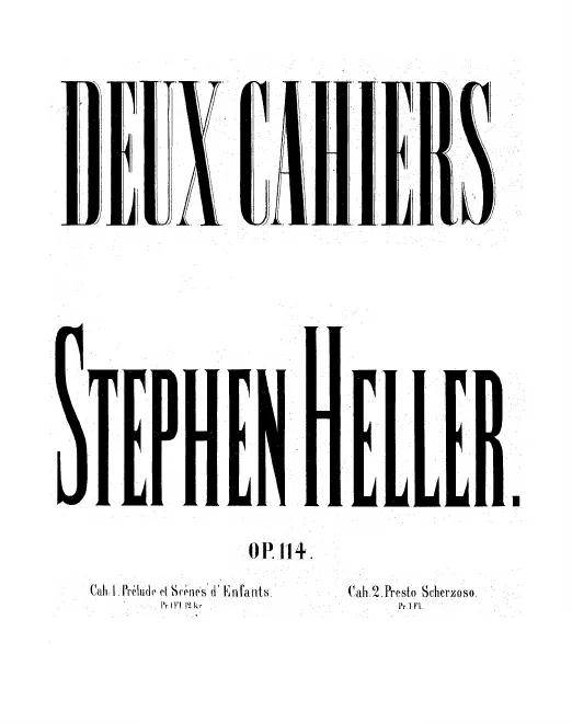 First page of 2 Cahiers