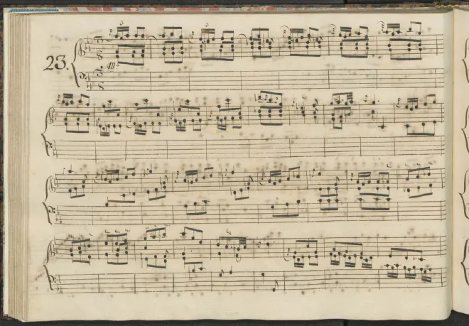First page of Keyboard Sonata in F minor