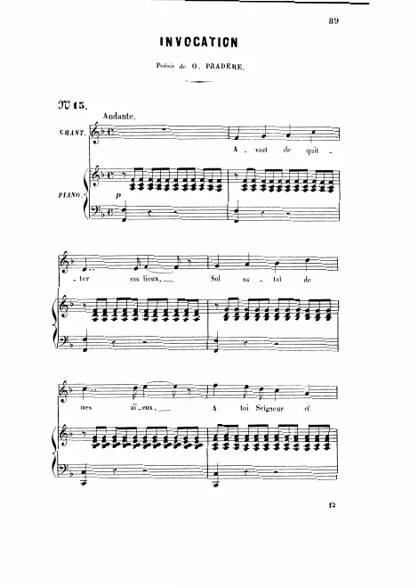 First page of Invocation