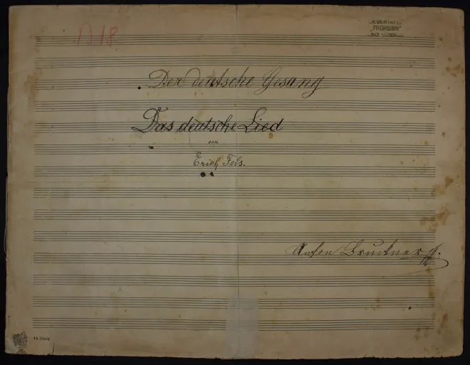 First page of Der deutsche Gesang